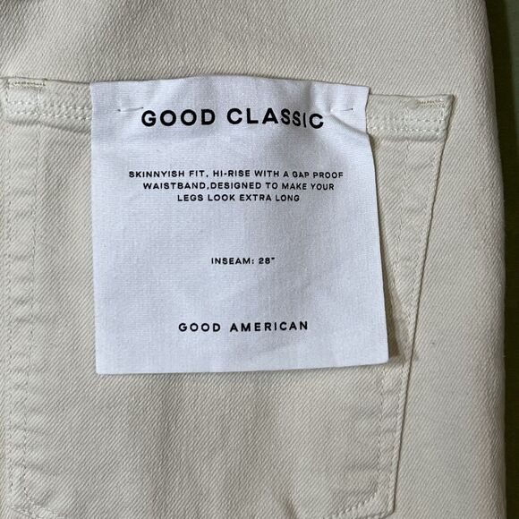 Good American Good Classic Jeans Womens 12 High Rise Stretch Denim 28 Inseam - Picture 6 of 9